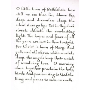 Stamp - O Little Town Of Bethlehem